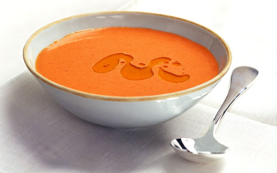 Quitar fácilmente las manchas de gazpacho